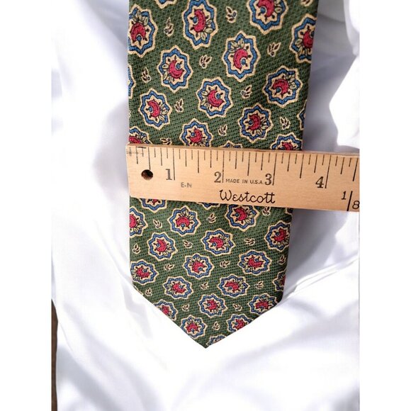 Vintage 1970s Italian 100% Silk Tie—Vismara 1880 Milano - Picture 3 of 9